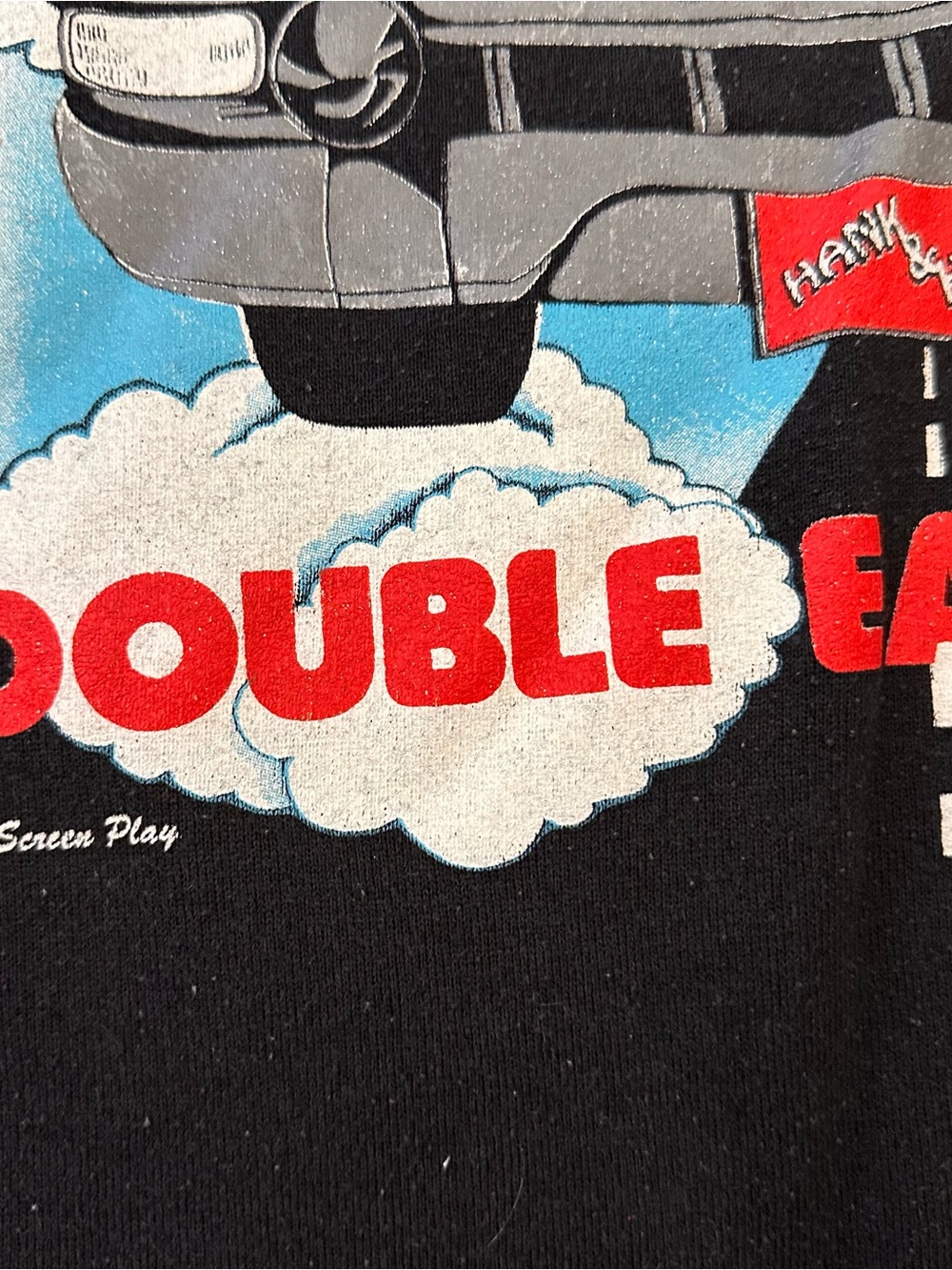 VTG 80s Hank Williams There’s A Tear In My Beer Double Eagle Tour Sweatshirt XXL - Picture 4 of 10